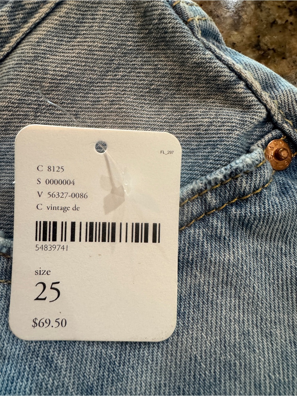 NWT Levi's Light Blue 501 High-Rise Denim Shorts Size 25 - Picture 11 of 14